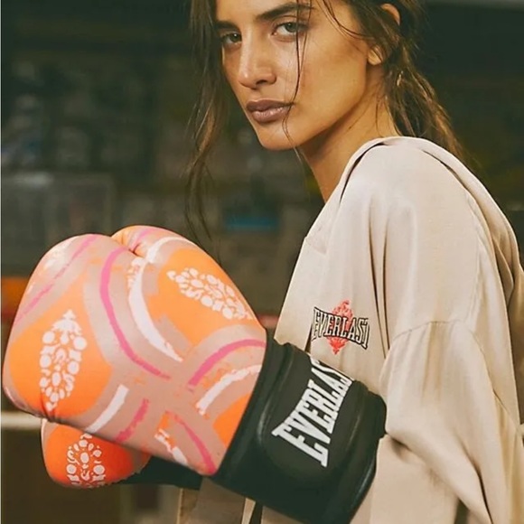 New Free People Movement X EVERLAST Satin Robe sz L - Picture 3 of 3